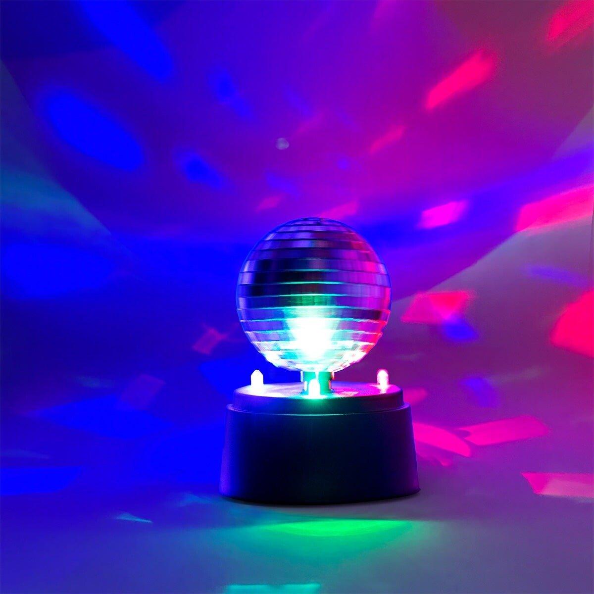 Pink rotating disco light
