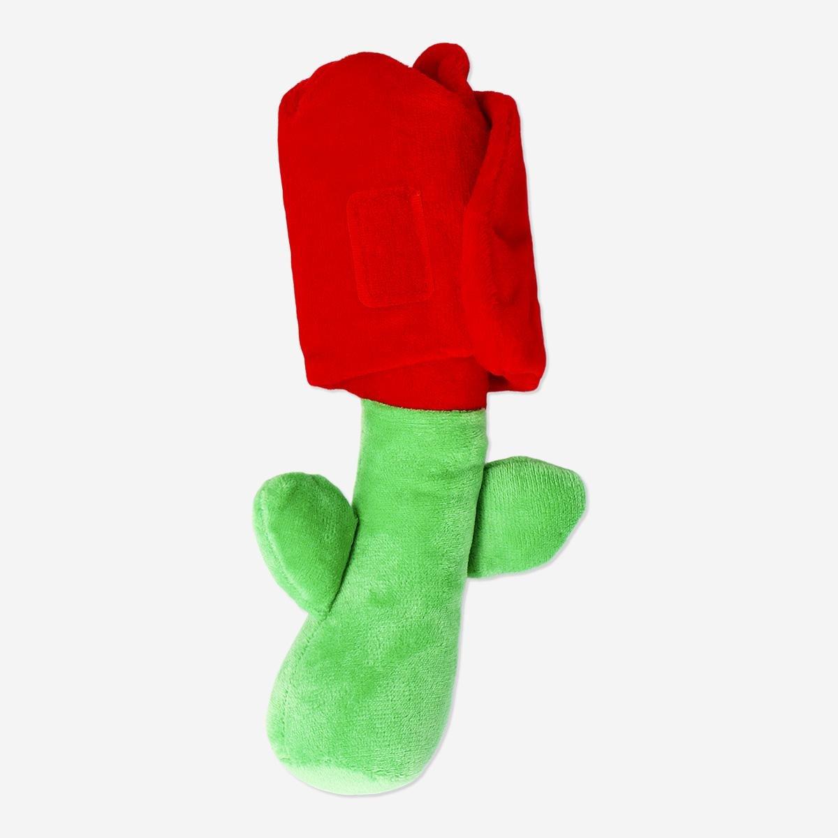 Multicolour rose shaped pet treat toy