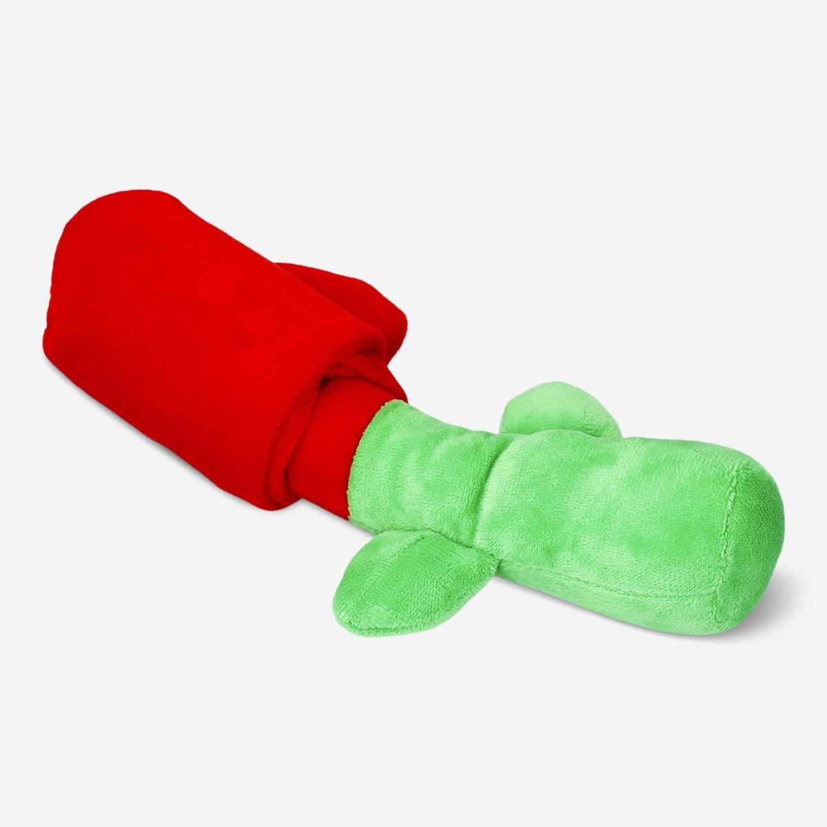 Multicolour rose shaped pet treat toy