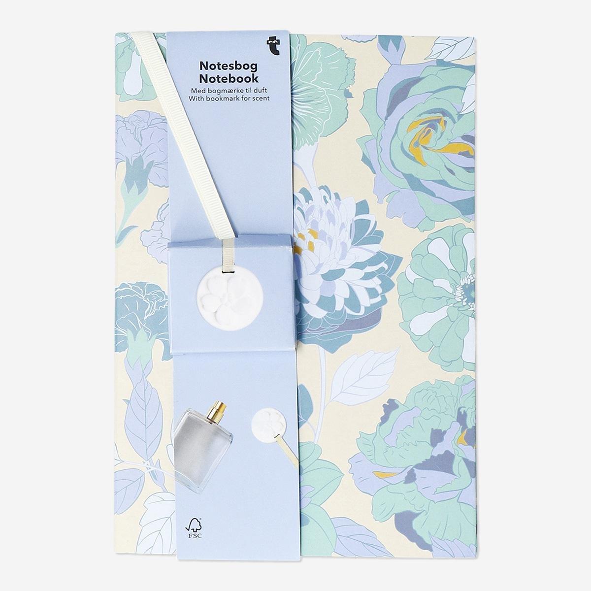 Multicolour notebook with bookmark for fragrance