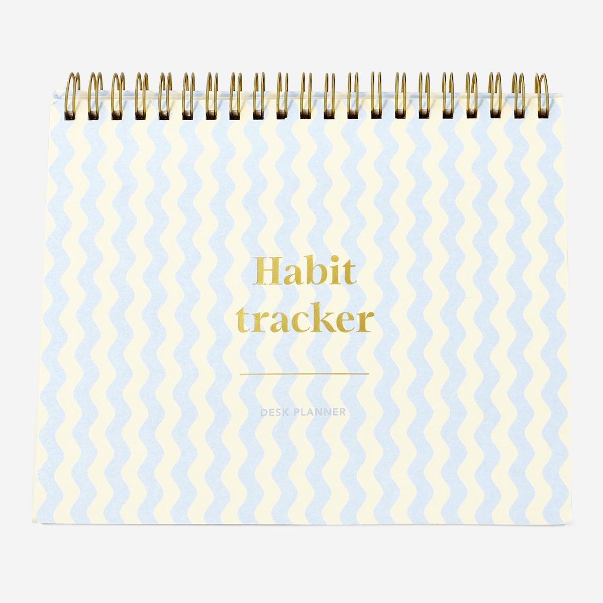 Multicolour habit tracker planning pad for desk