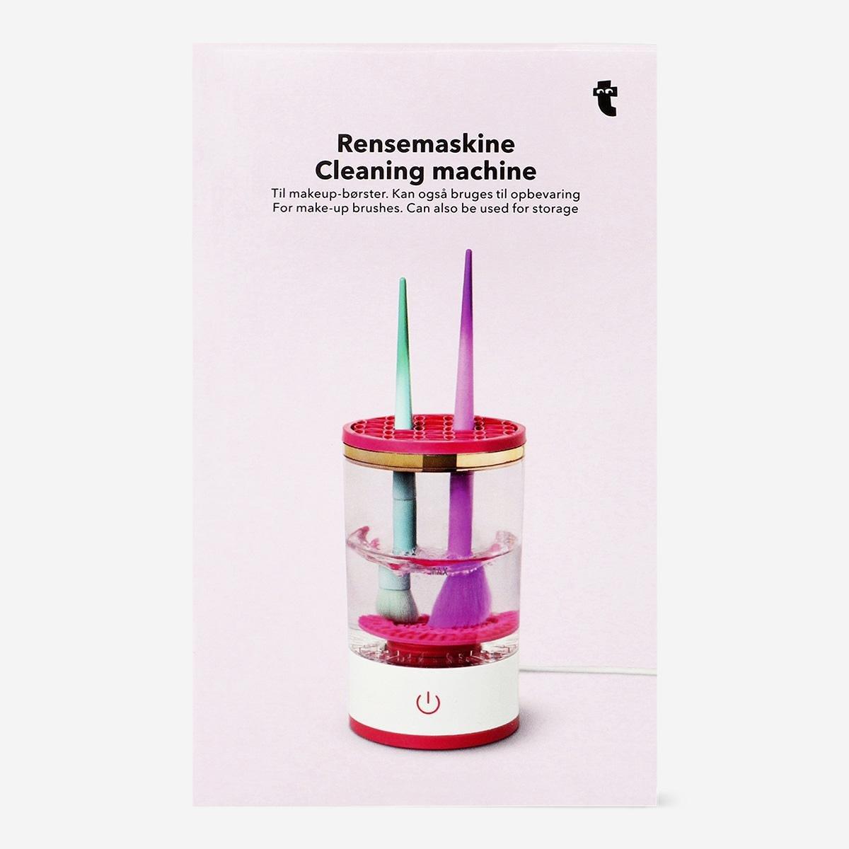 Pink Cleaning Machine For Makeup Brushes