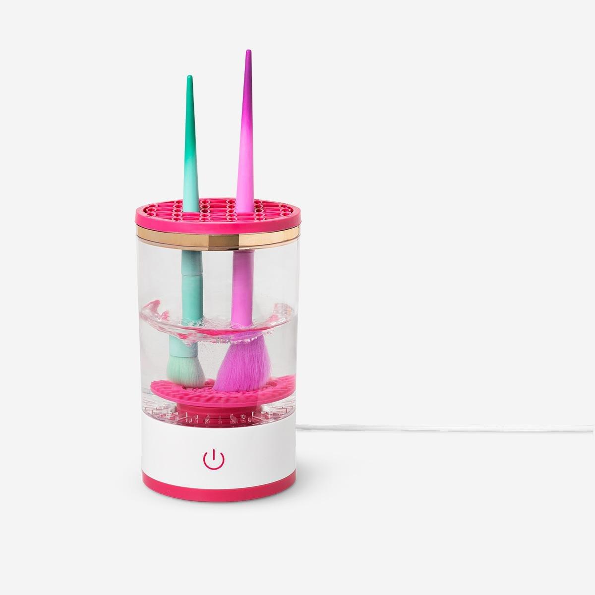 Pink Cleaning Machine For Makeup Brushes