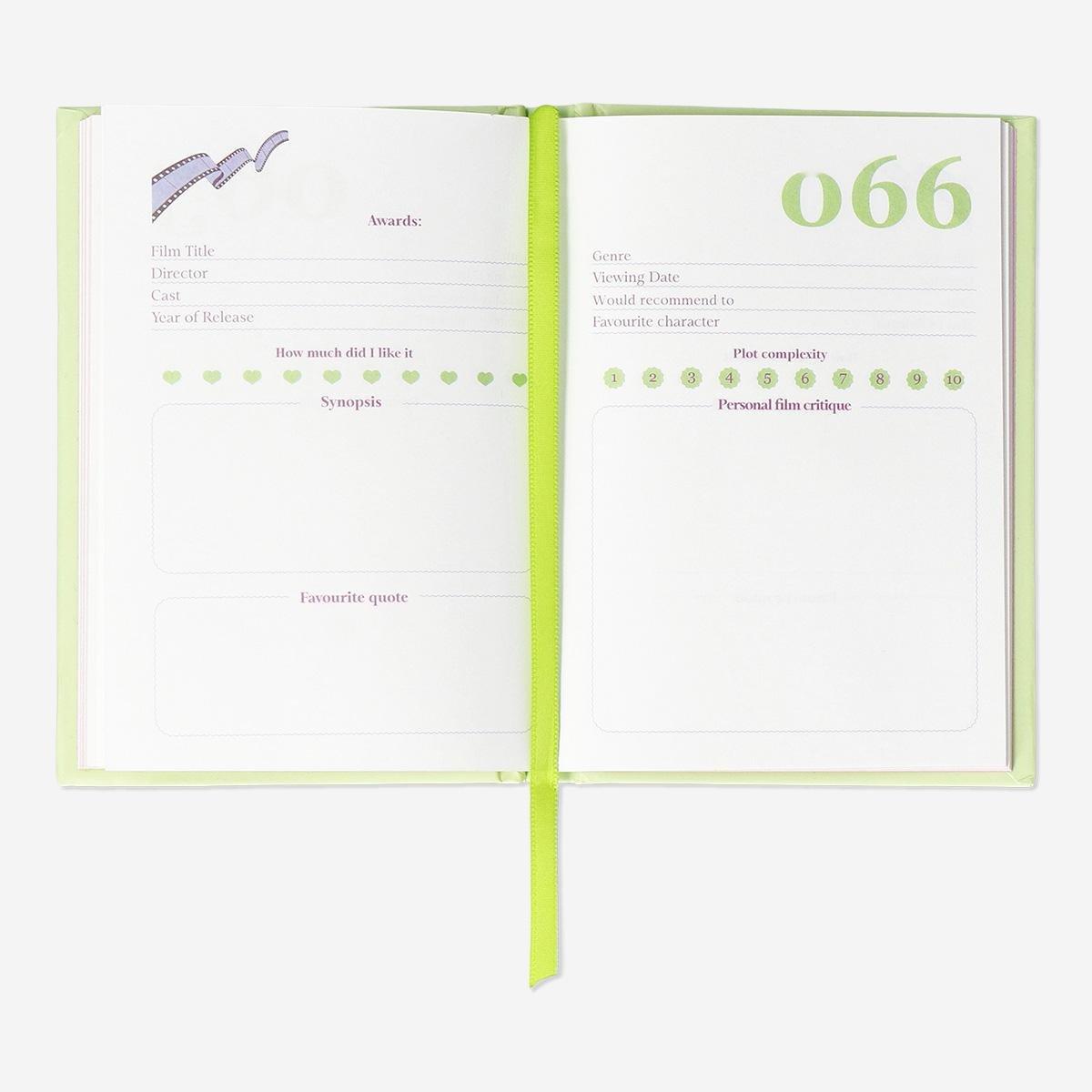 Multicolour movie journal a6 - english