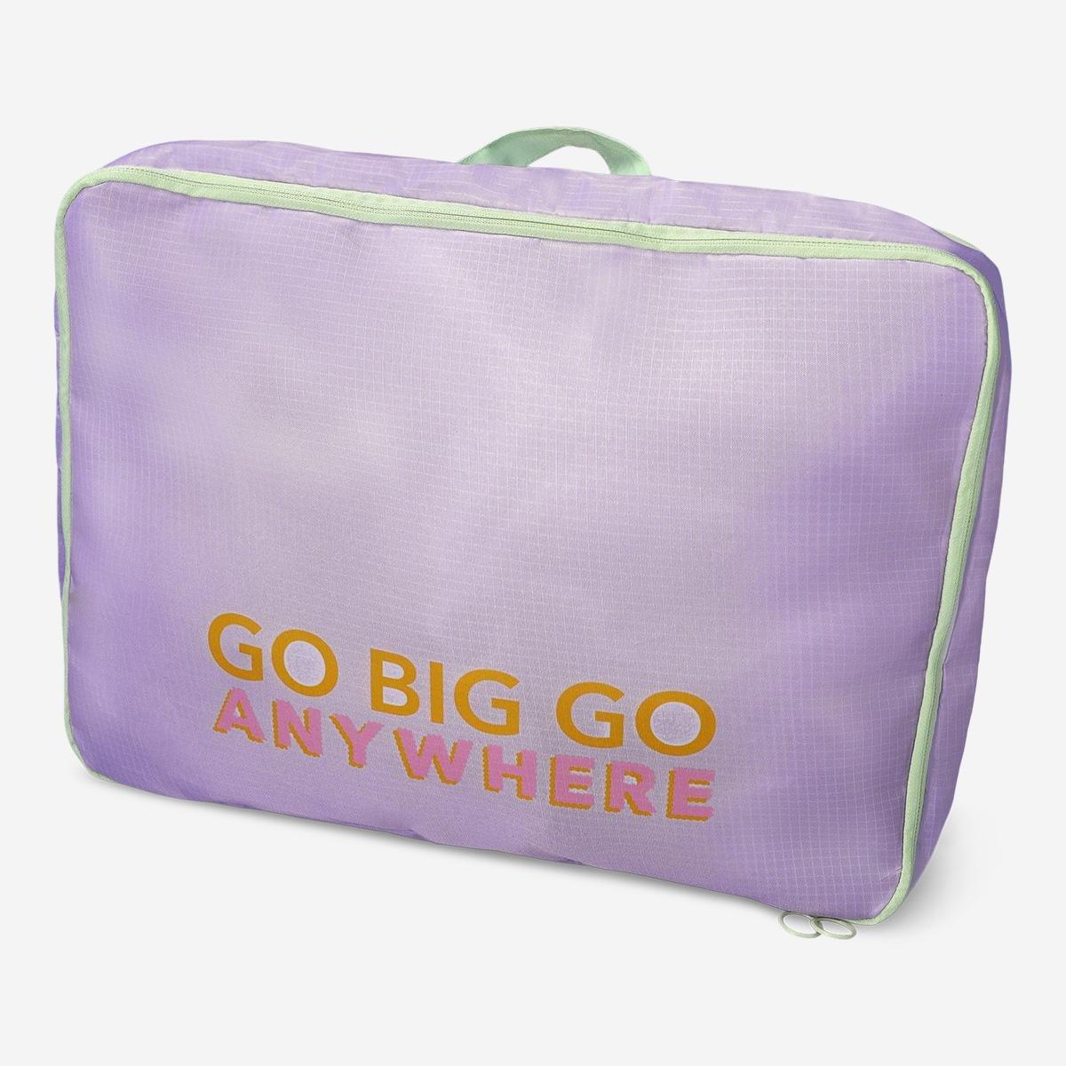 Purple compression organiser bag - large