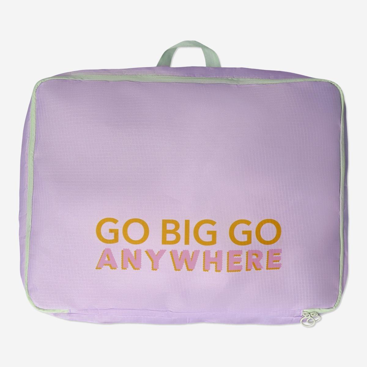 Purple compression organiser bag - large