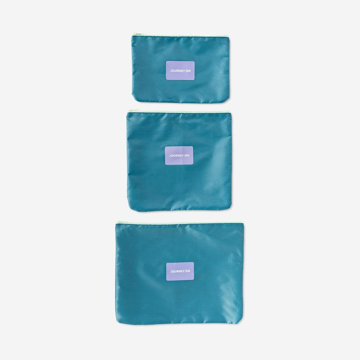 Blue organiser bag set - 5 pcs