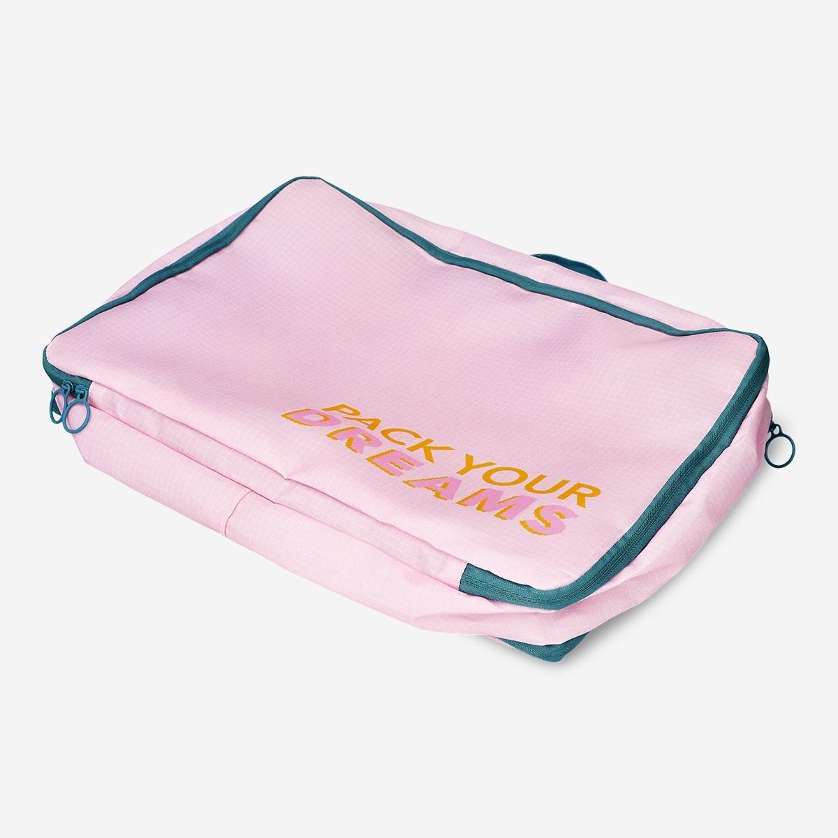 Pink compression organiser bag - medium