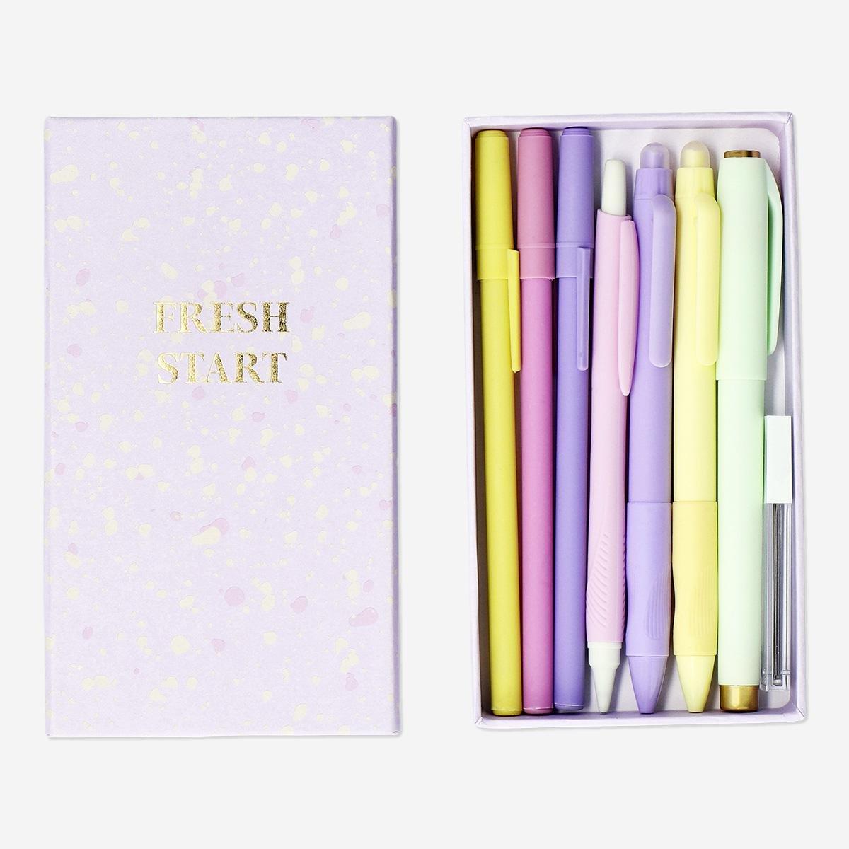 Multicolour essential pen pack - 7 pcs