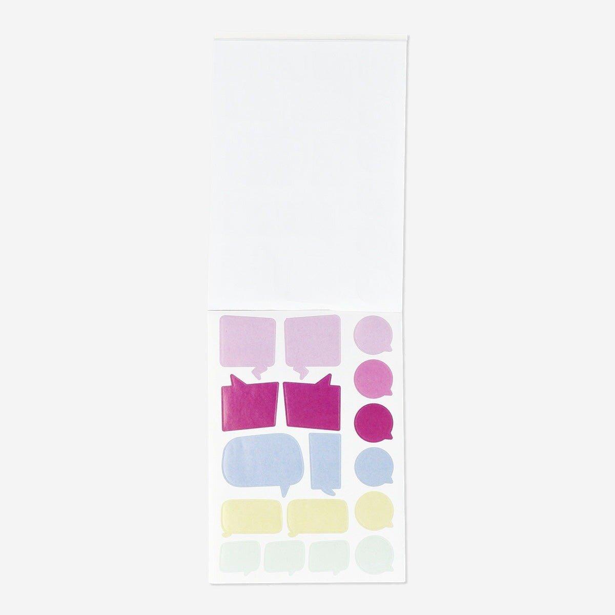 Multicolour stickers for bullet planner