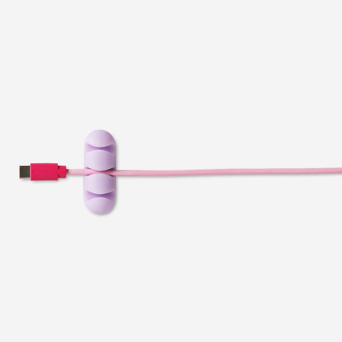 Multicolour adhesive cable organisers - 2 pcs