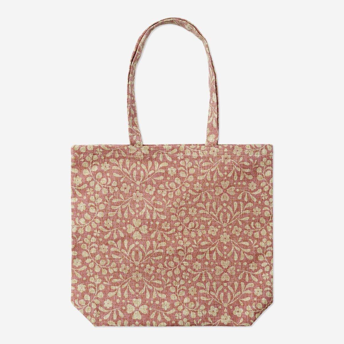 Multicolour Shopper Bag Made Of Natural Material