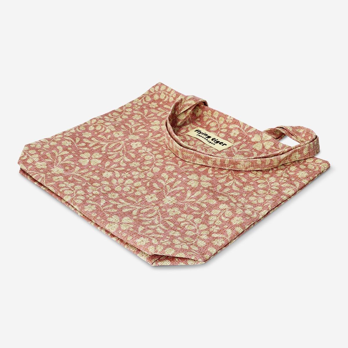 Multicolour Shopper Bag Made Of Natural Material