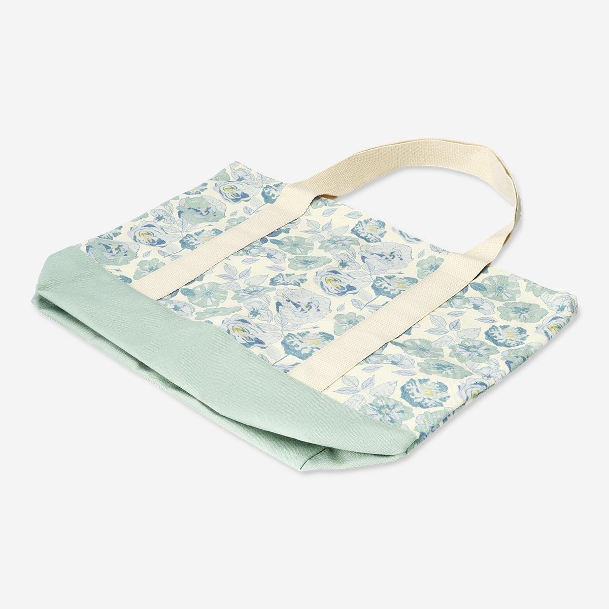 Multicolour floral canvas bag