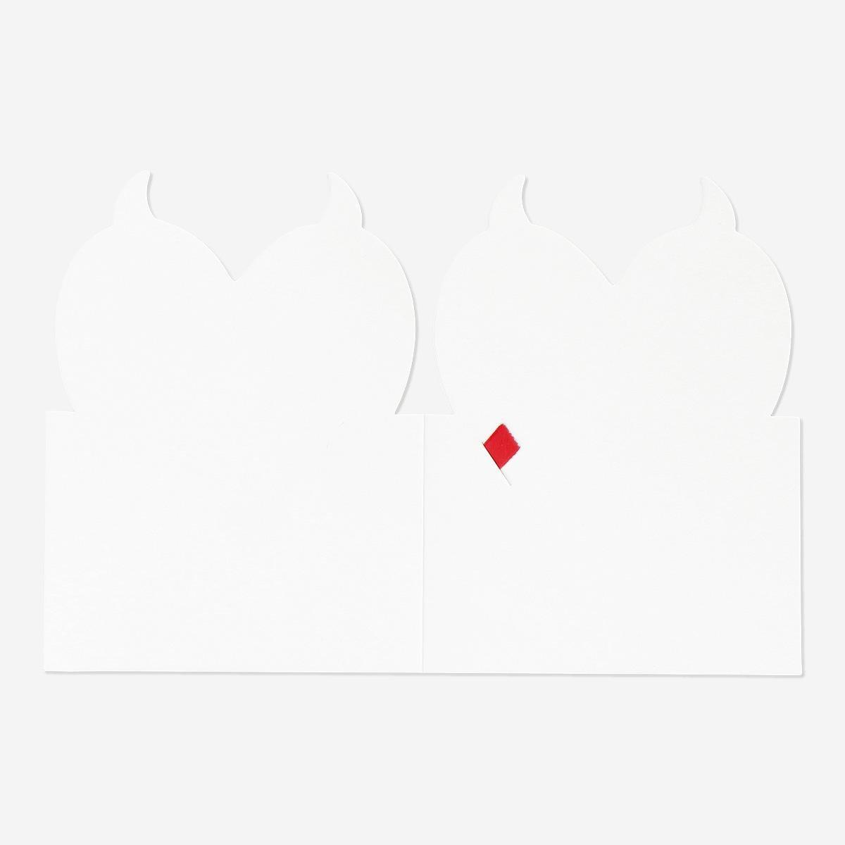 Pink cupid valentines envelope card