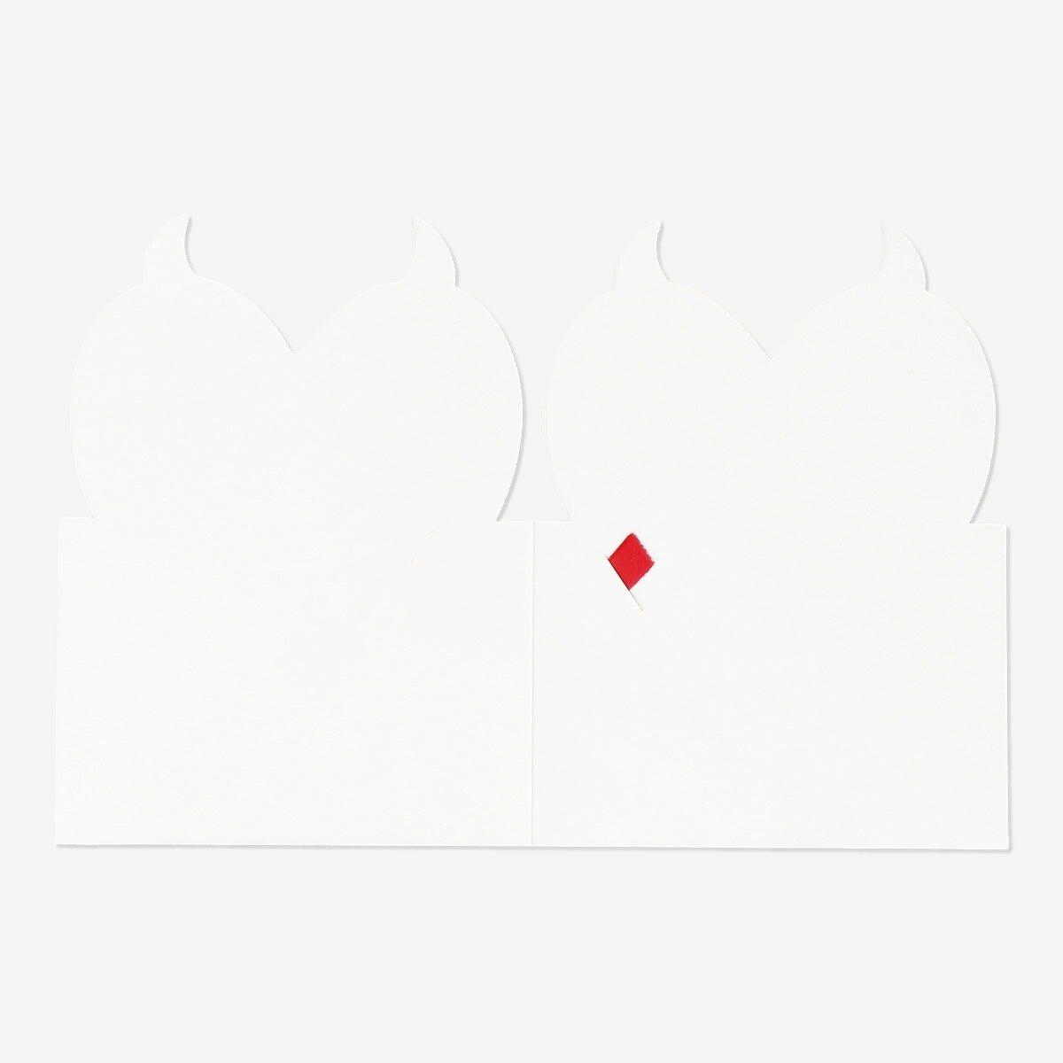 Pink cupid valentines envelope card
