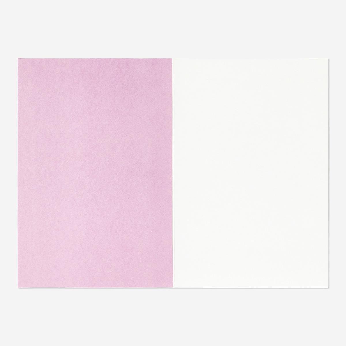 Purple confetti and envelope card