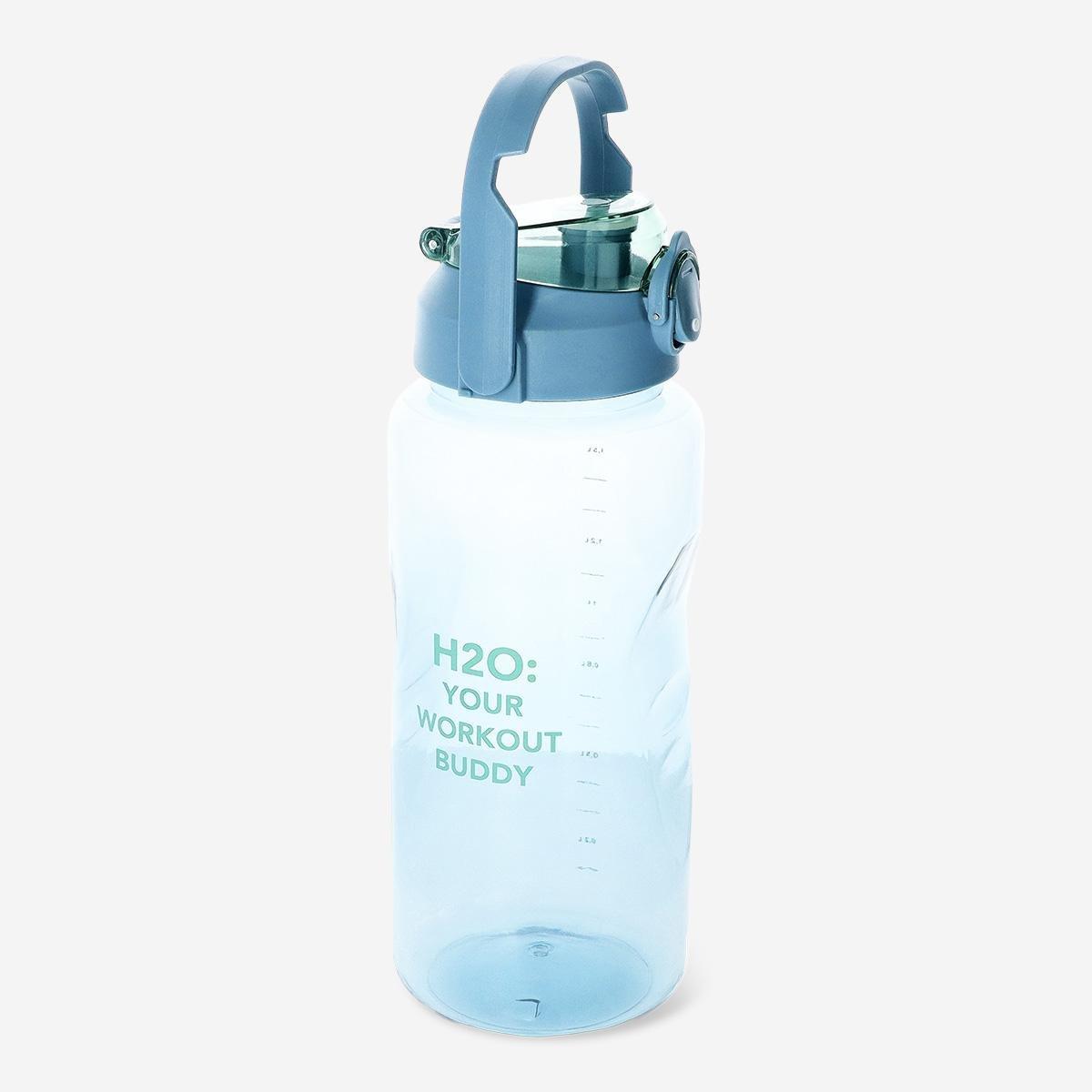 Blue giant drinking bottle in green colours - 1.8 l
