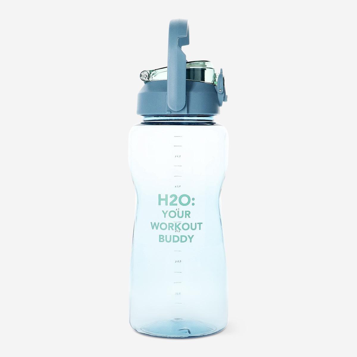 Blue giant drinking bottle in green colours - 1.8 l
