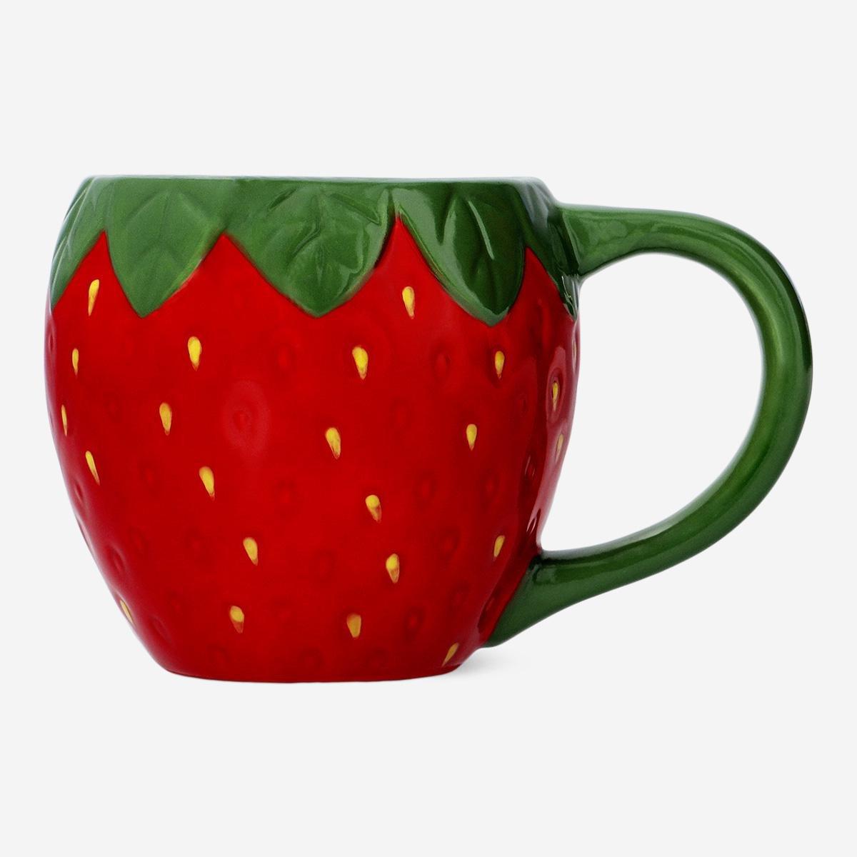 Red strawberry mug - 400 ml