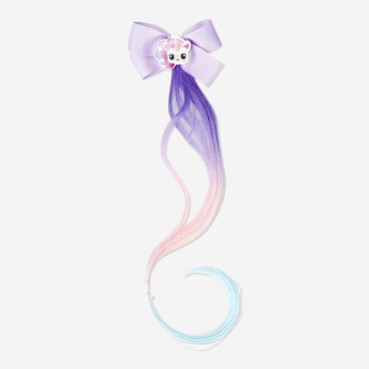 Multicolour unicorn hair clip