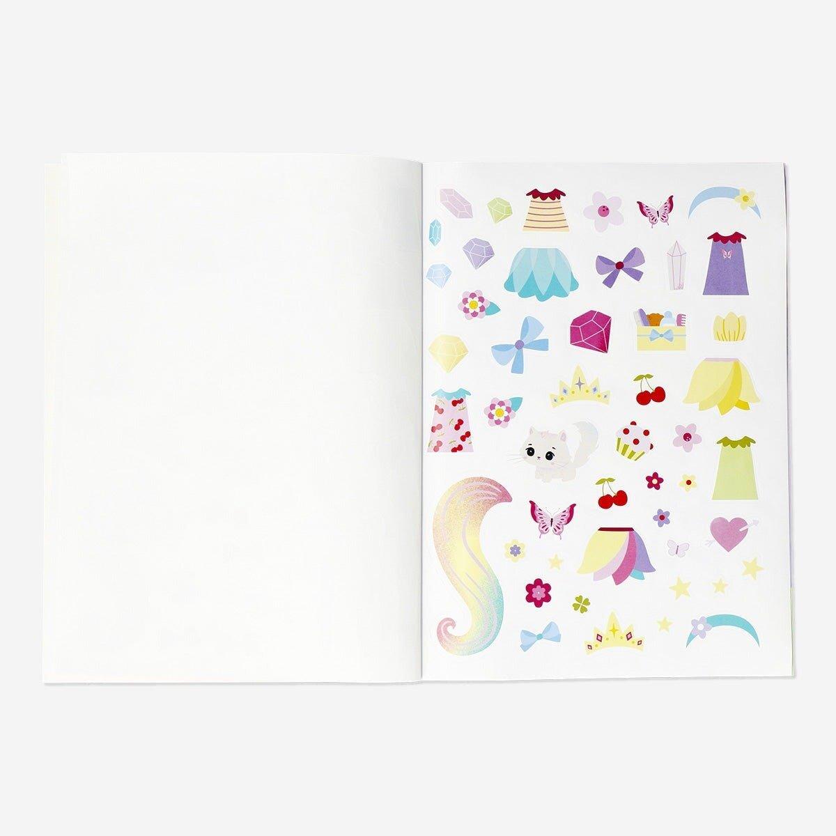 Multicolour dress up sticker book