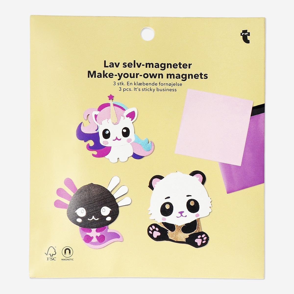 Multicolour diy magnets - 3 pcs