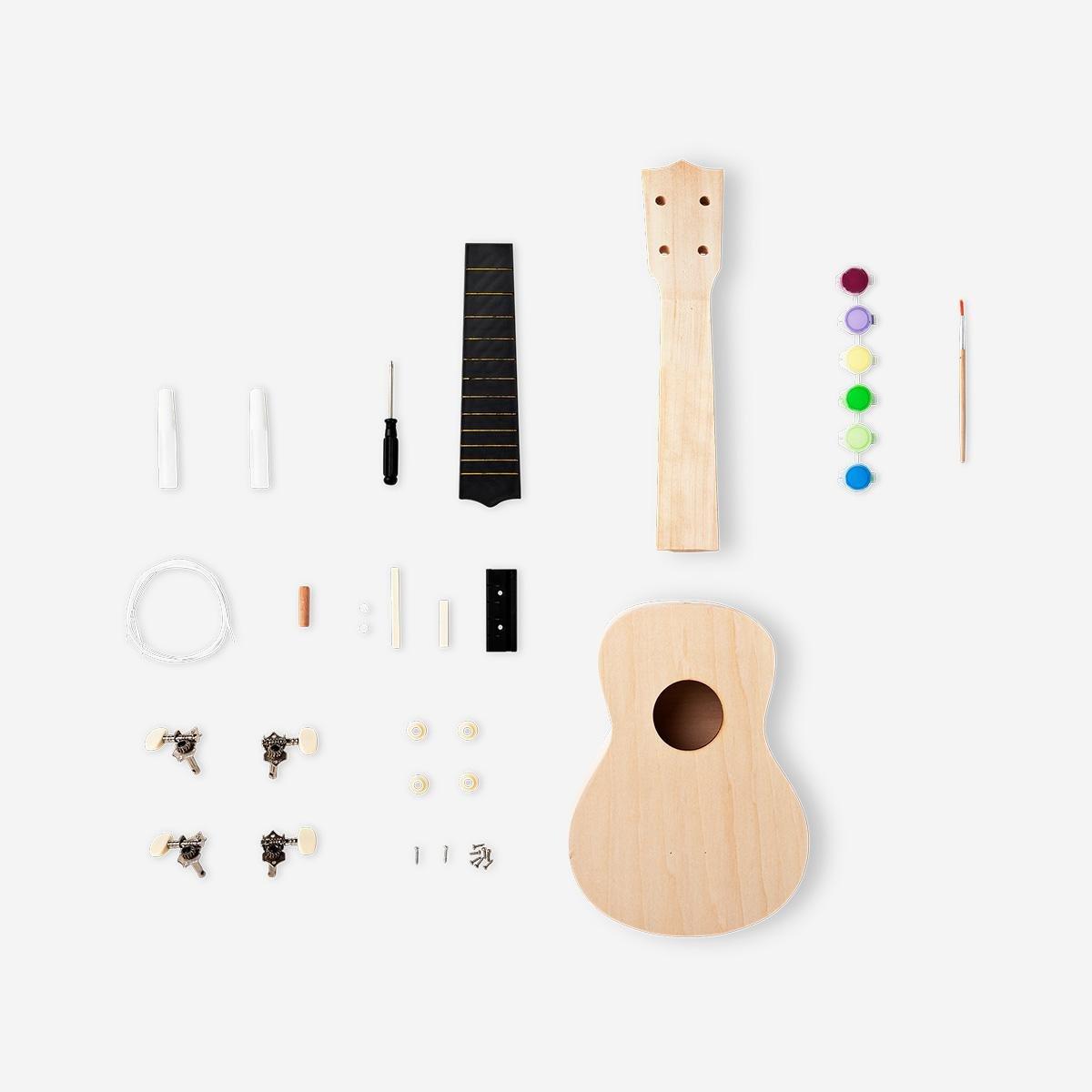 Multicolour Diy Ukulele With Paint