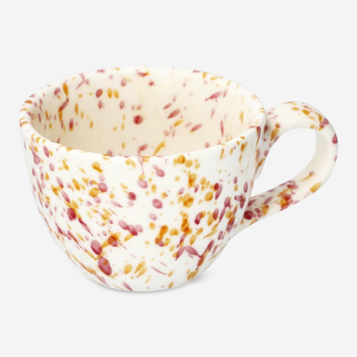 Multicolour splash pattern mug - 240 ml