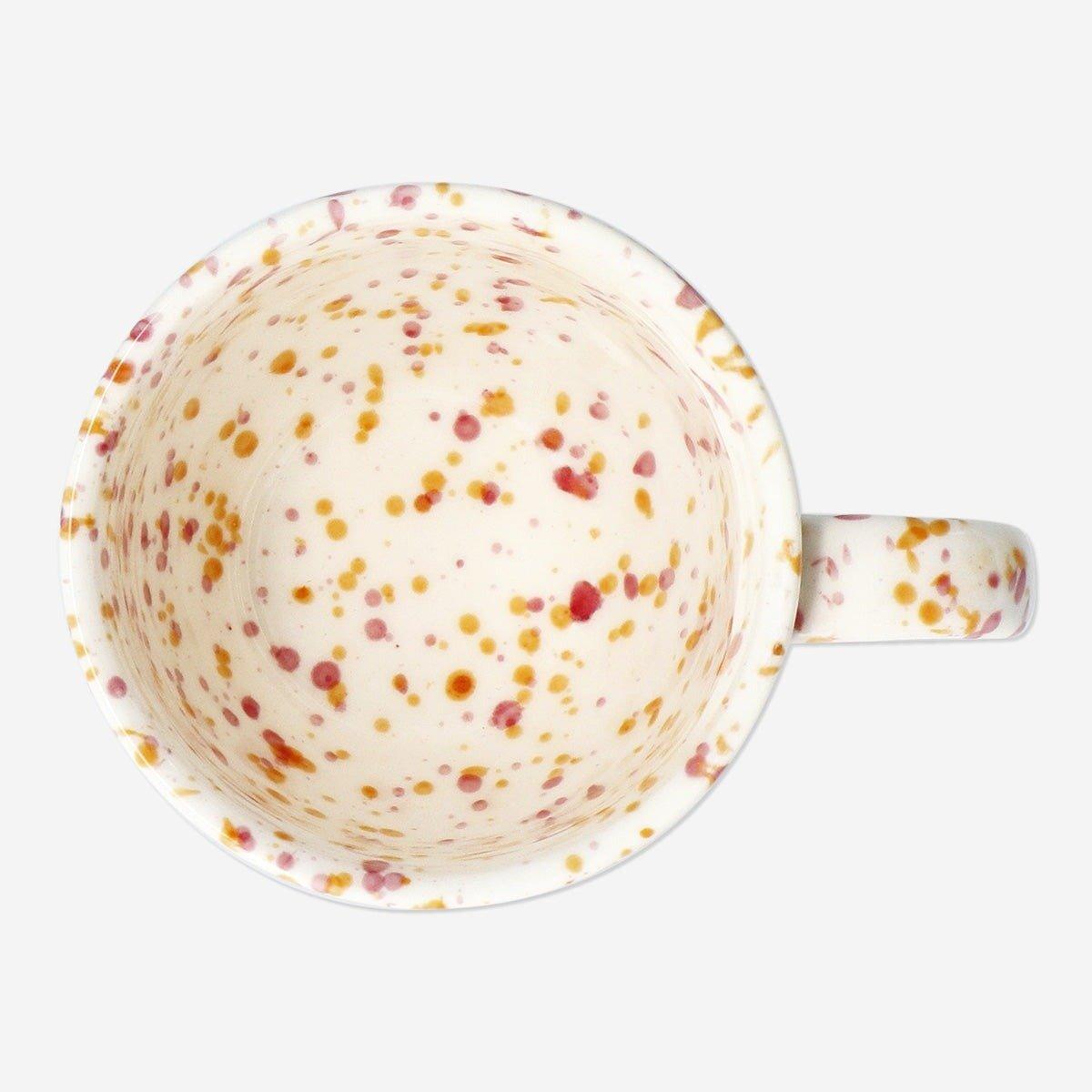 Multicolour splash pattern mug - 240 ml