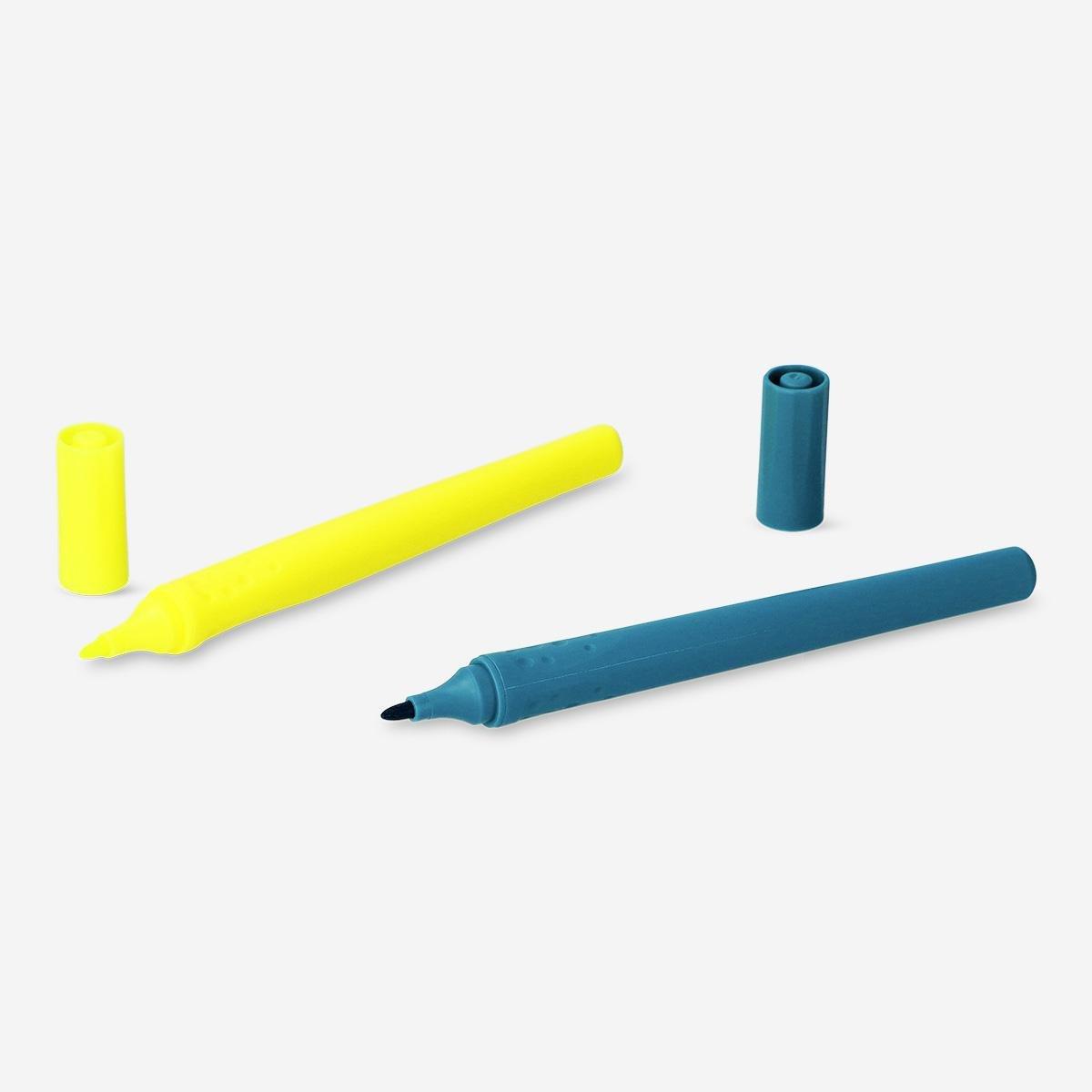 Multicolour set of dual felt-tip pens - 32 pcs
