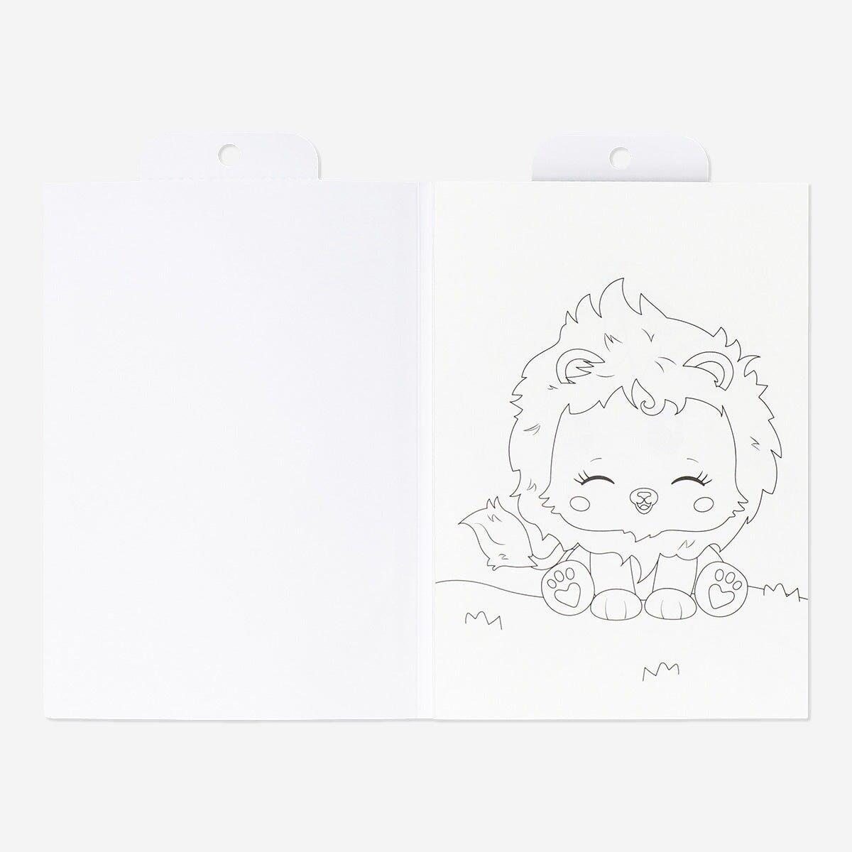 Multicolour water colouring book
