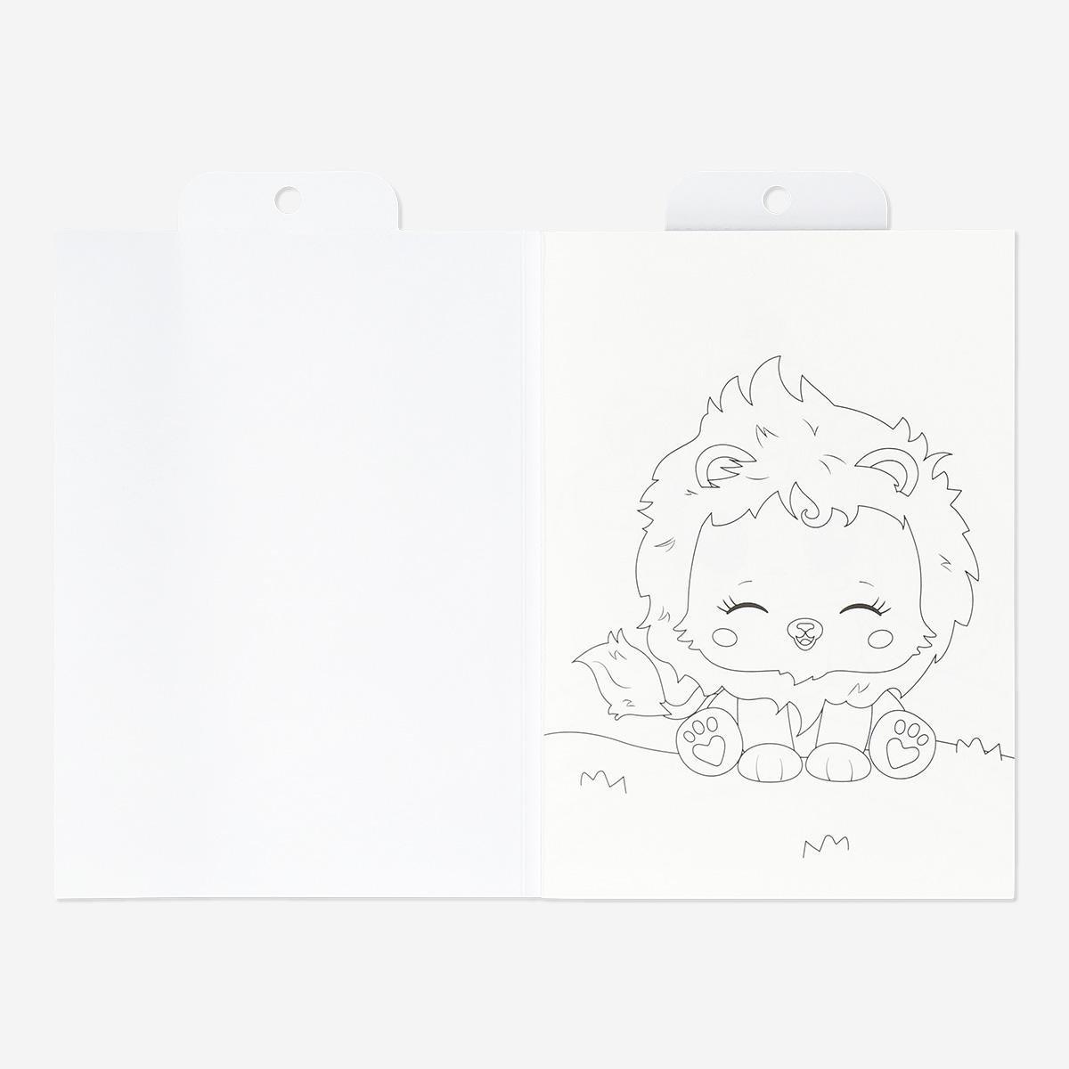 Multicolour water colouring book