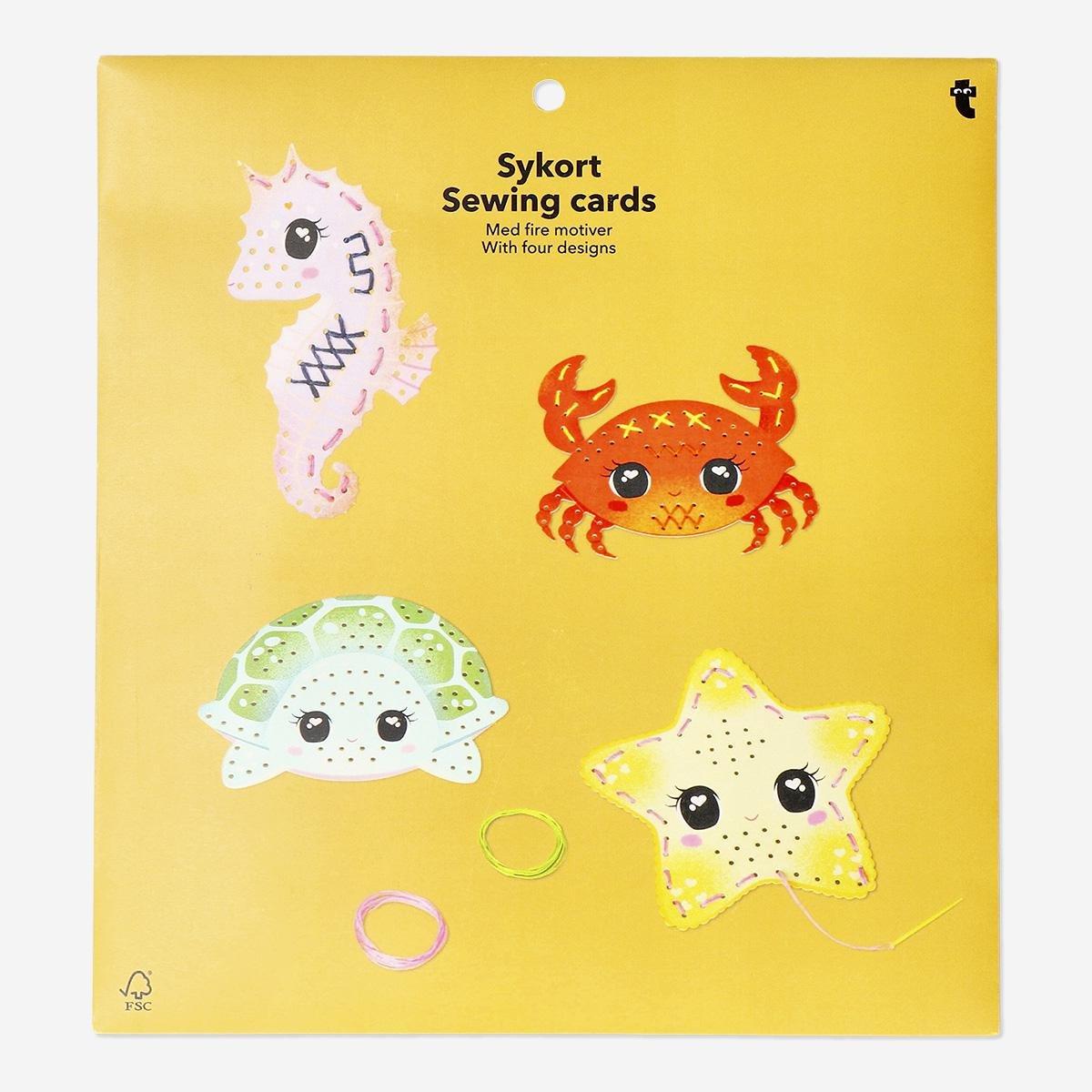 Multicolour Cross Stitch Sea Creatures Set
