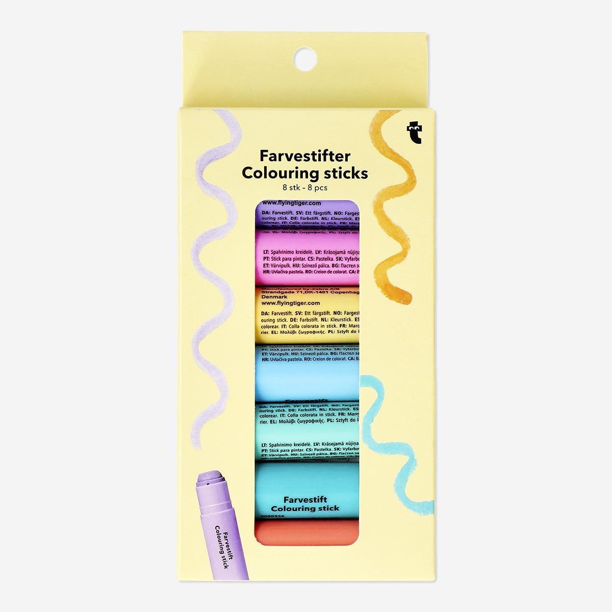 Multicolour colouring pencils - 8 pieces
