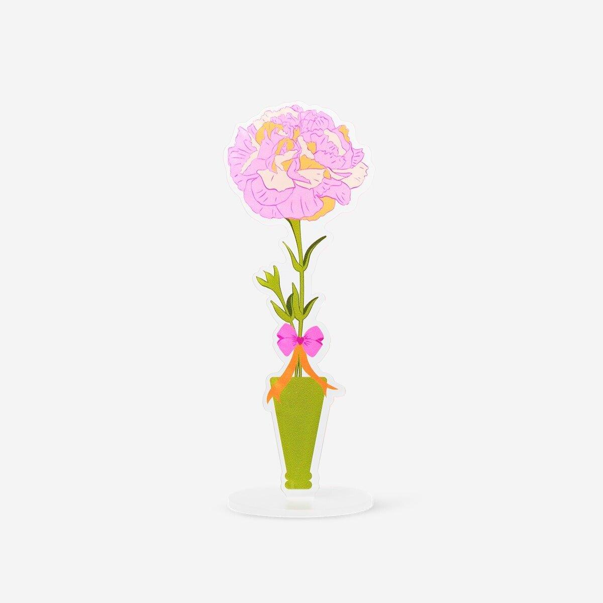 Multicolour flower shaped memo holder