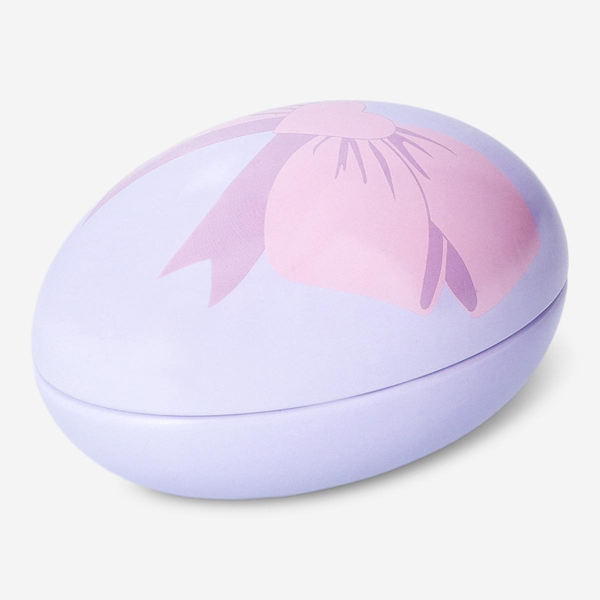 Blue Easter Egg In Metal - Large