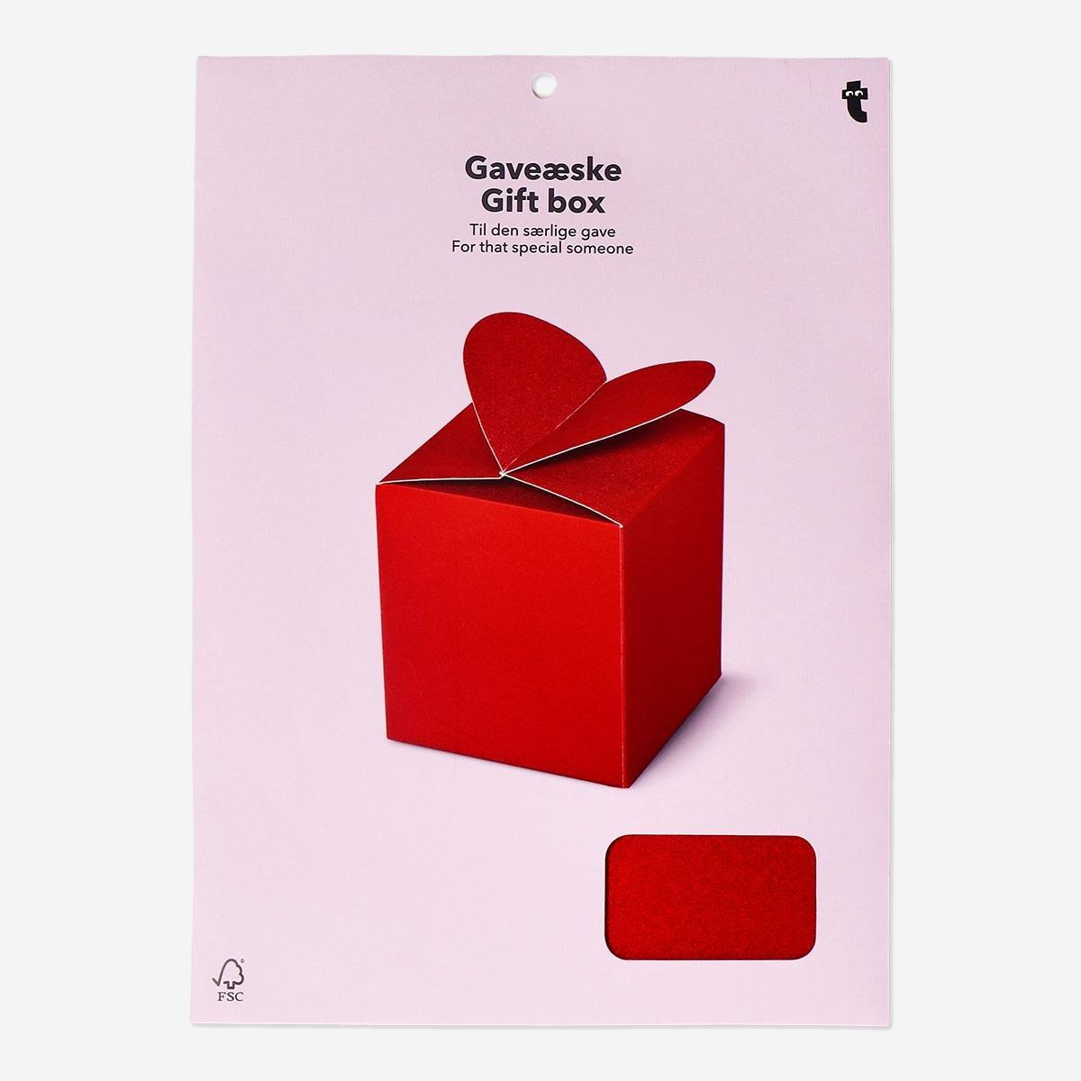 Red foldable red gift box