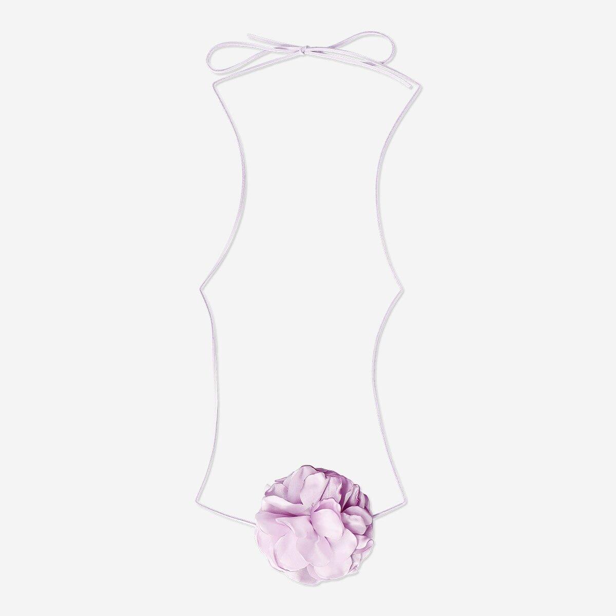 Purple Flower Necklace