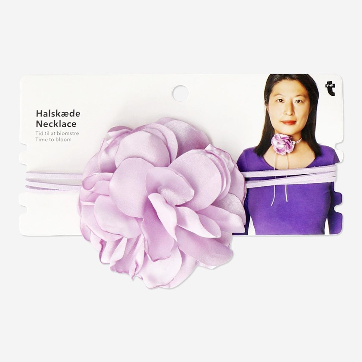 Purple Flower Necklace