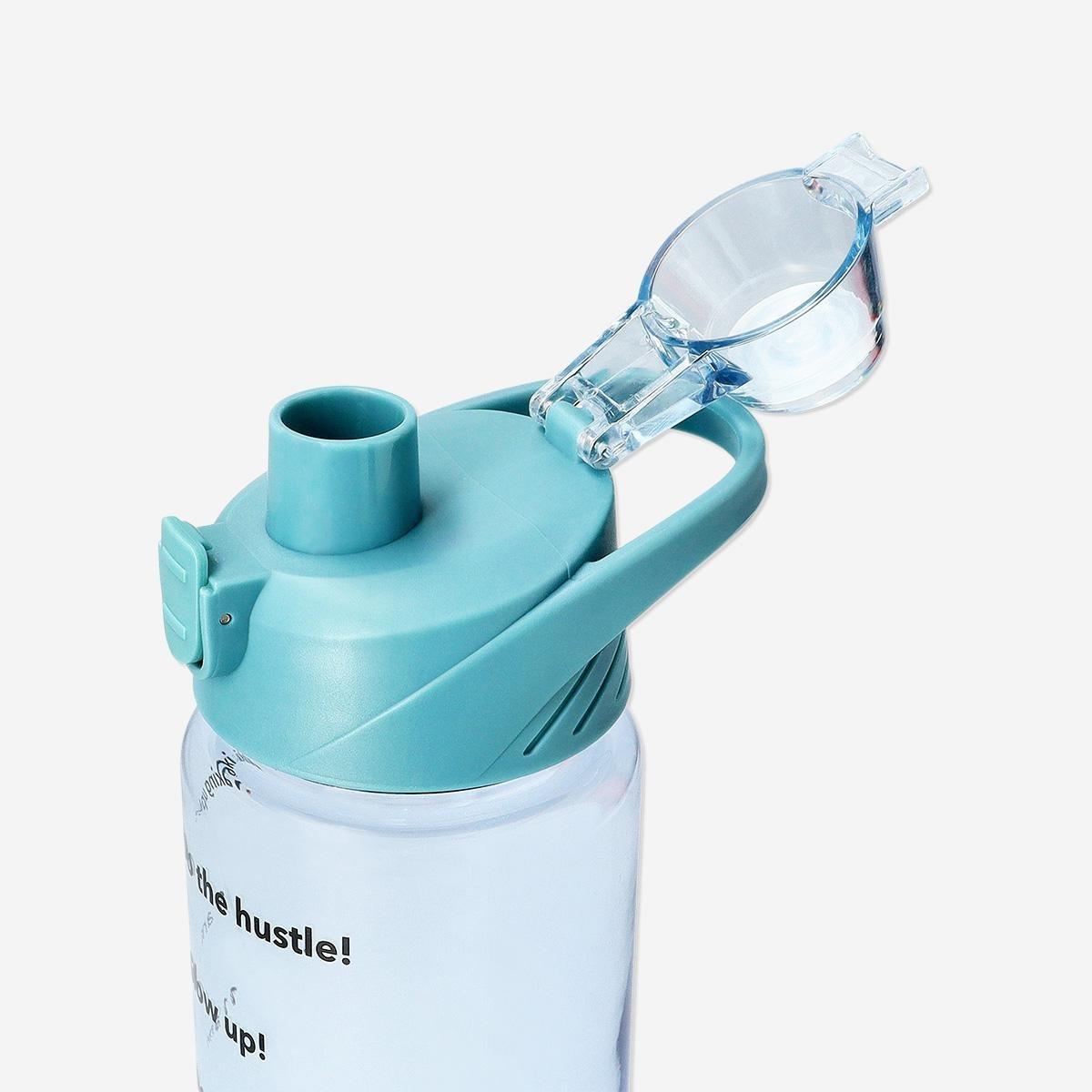 Multicolour drinking bottle with text - 1 l