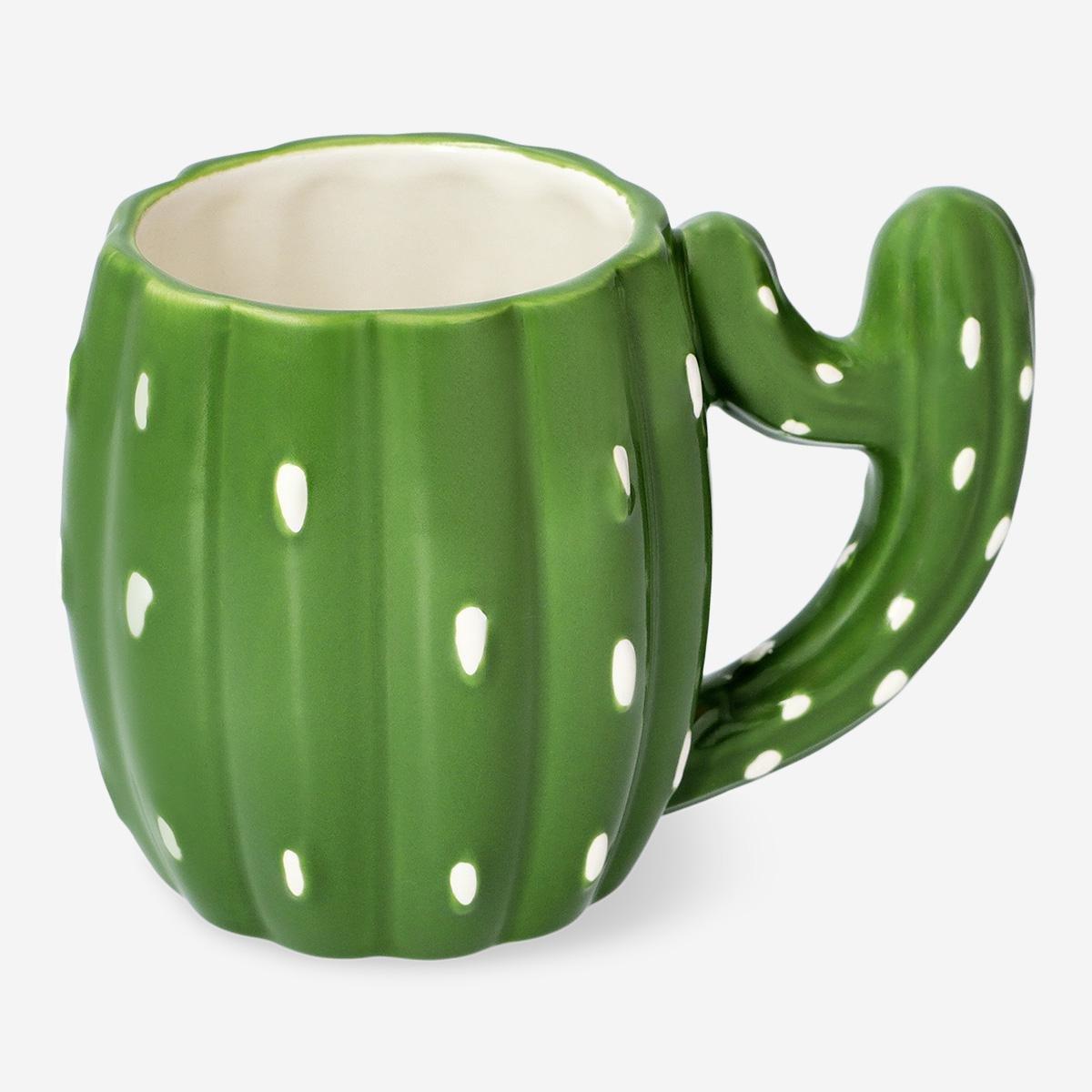 Green cactus mug - 340 ml