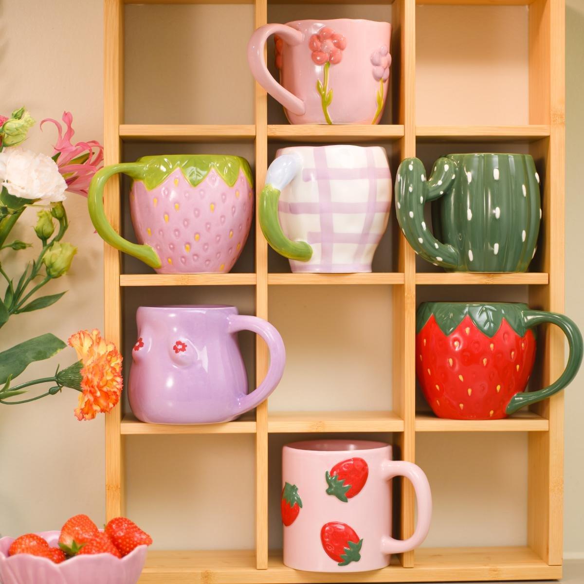 Green cactus mug - 340 ml