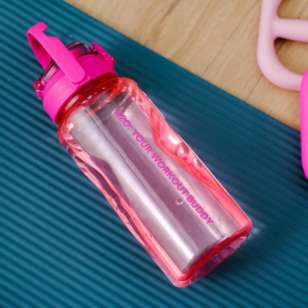 Pink giant drinking bottle in pink colours - 1.8 l