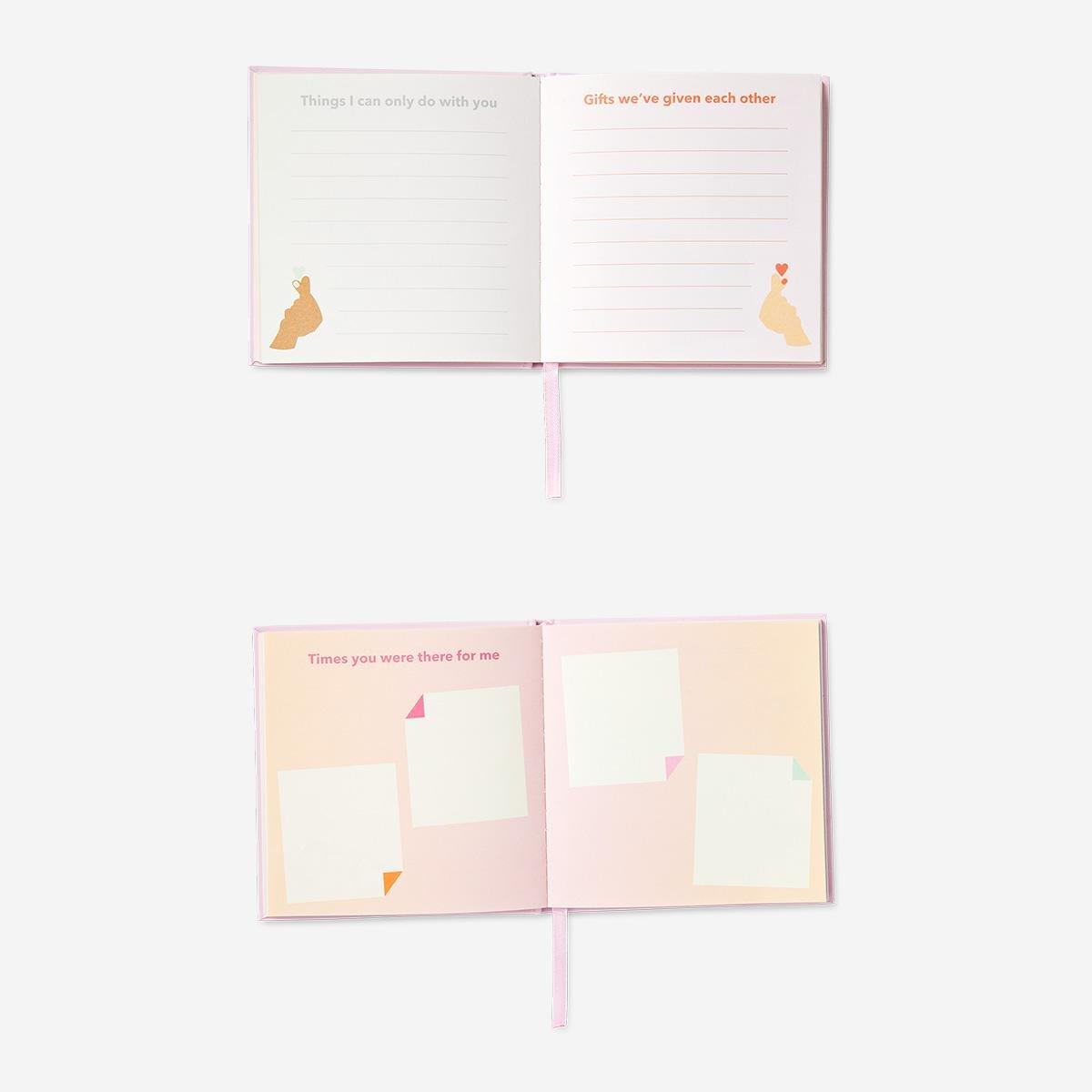 Pink set of bestie diaries - 2 pcs