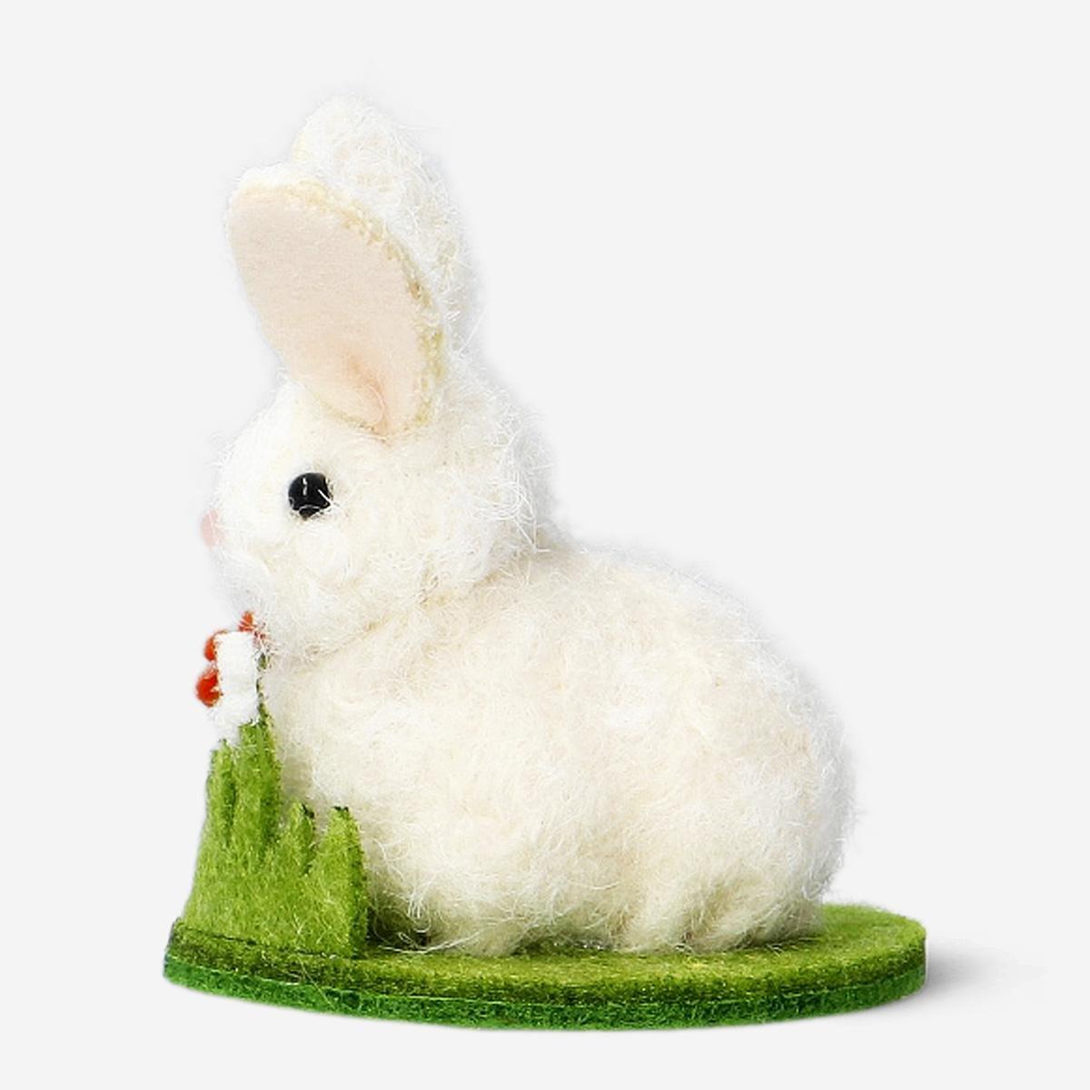 White Decorative Easter Bunny - Small