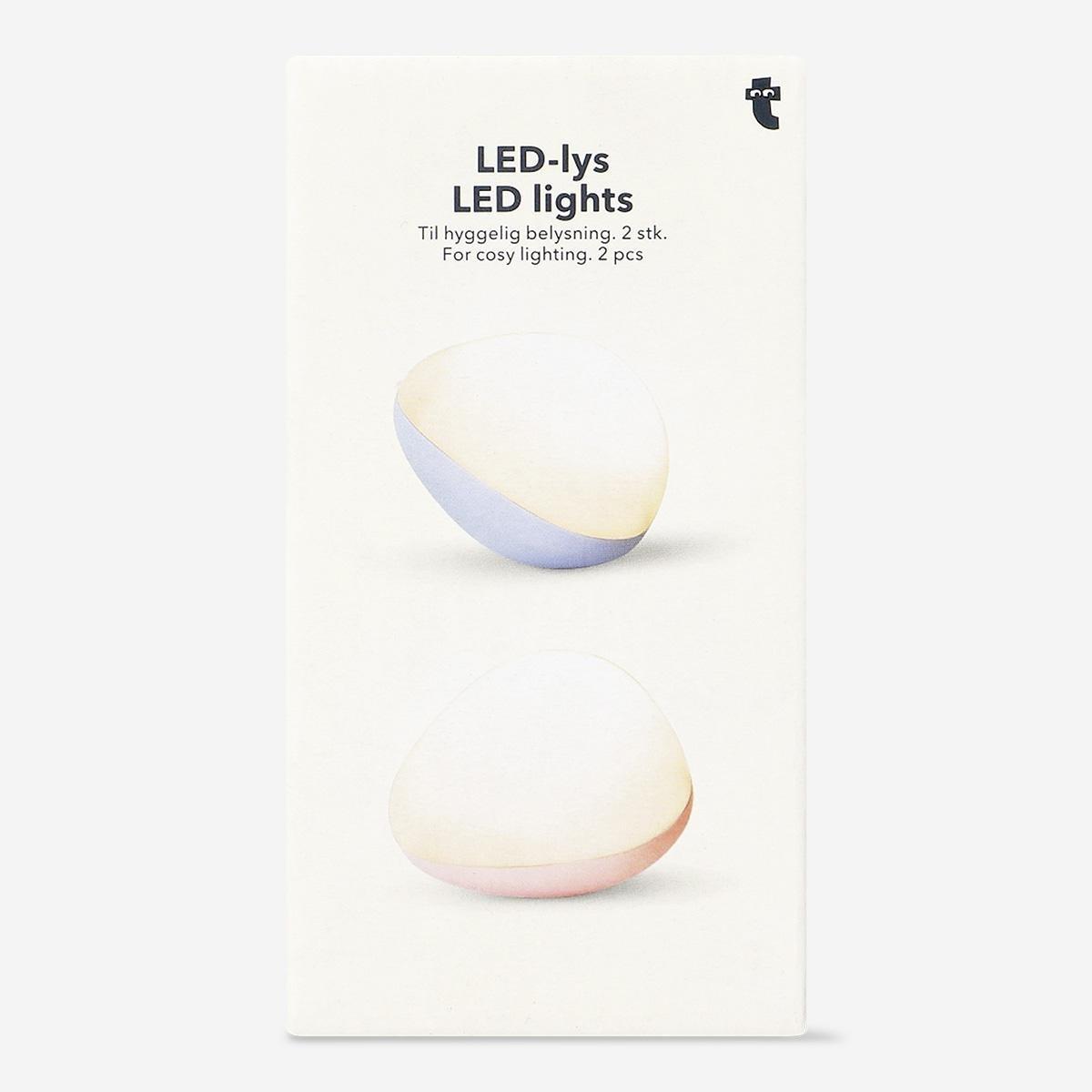 White Led Lights - 2 Pcs