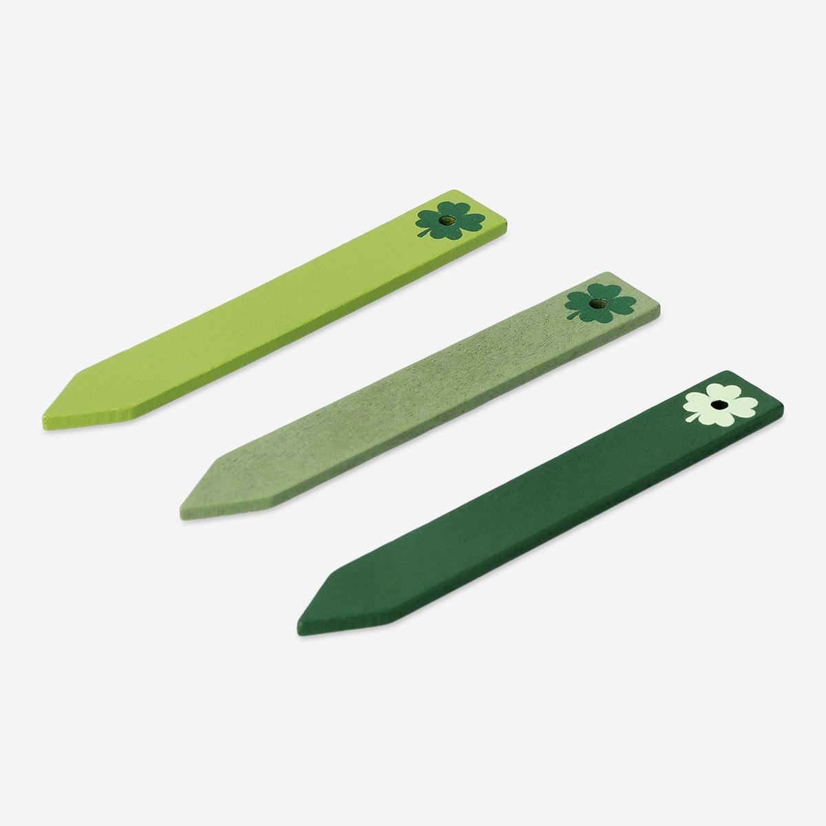 Multicolour Wooden Plant Labels - 15 Pcs