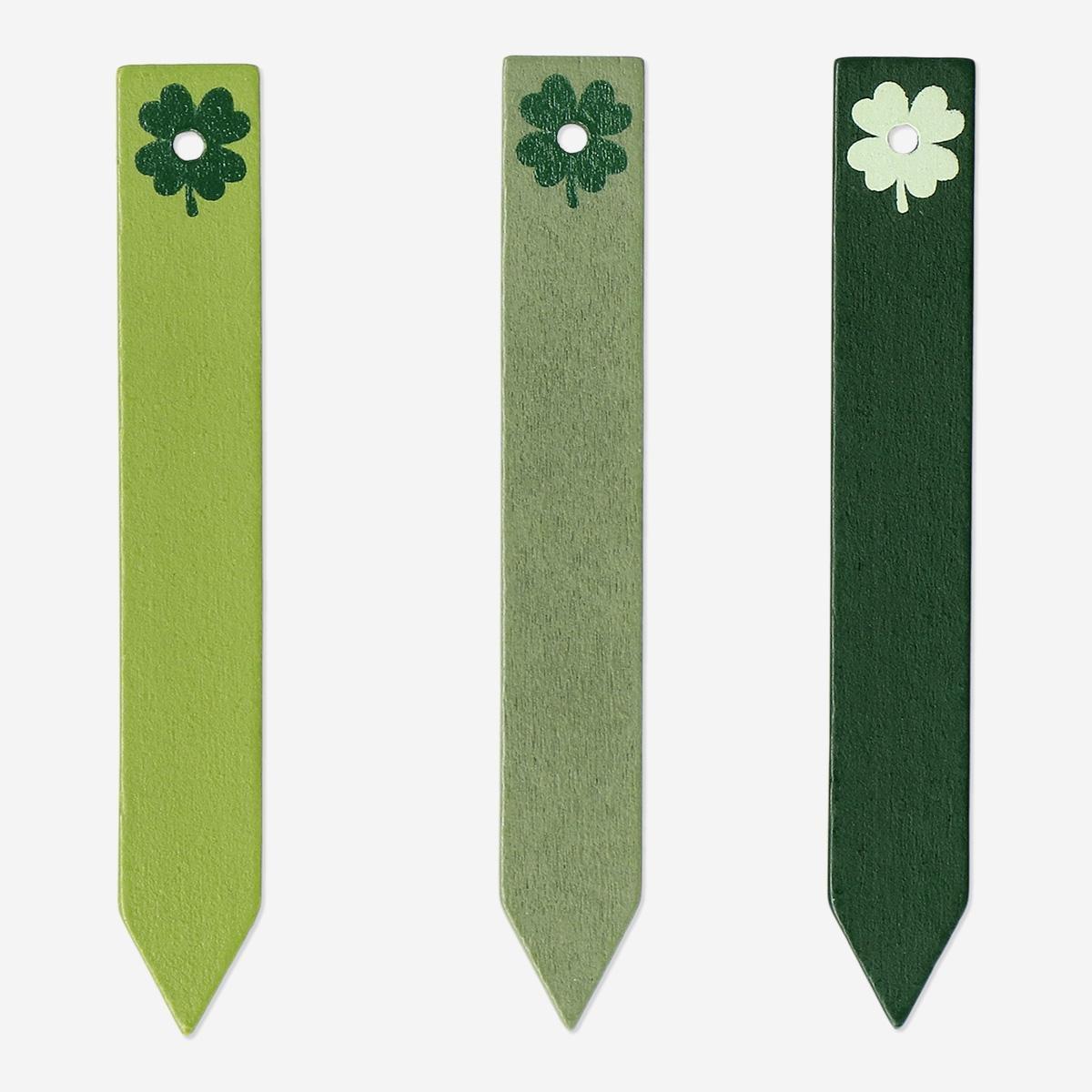 Multicolour Wooden Plant Labels - 15 Pcs