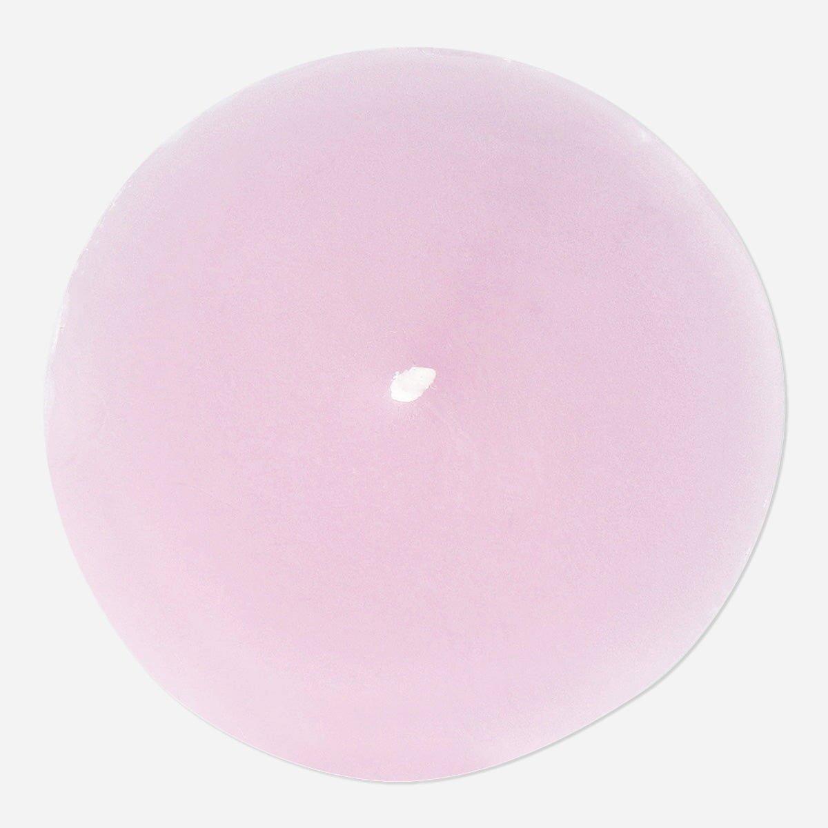 Pink Pillar Candle - 8 Cm